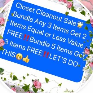 Closet Cleanout🌟Everything Goes‼️Buy 2 Get 3 FREE